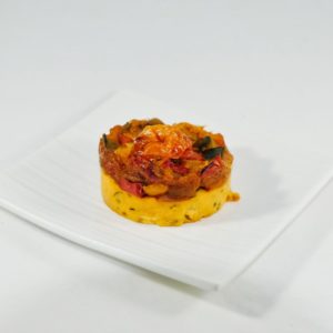 FONDANT TOMATES BASILIC ET SA RATATOUILLE